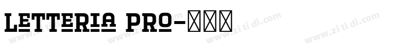 Letteria Pro字体转换 Letteria Pro字体转换